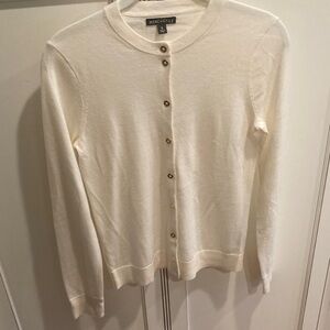 Women's Cream Cardigan Sweater
